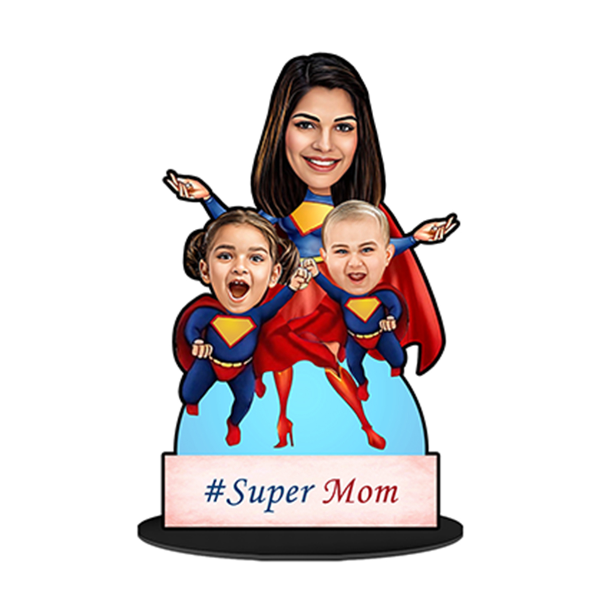 Super Mom with Kids